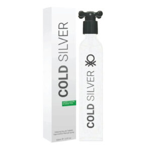عطر بينتون كولورز دي بينتون كولد سلفر أو دو تواليت 100مل - Men's Cold Silver EDT Spray 3.4 oz