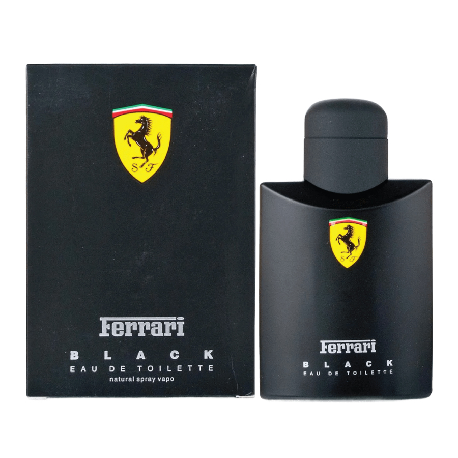عطر Ferrari Scuderia Black Eau De Toilette Spray For Men, 4.2 oz (125 ML)