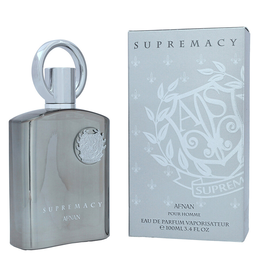 AFNAN Men's Supremacy Silver EDP Spray 3.4 oz/100ML - عطر أفنان سوبريماسي سلفر أو دو بارفيوم 100مل - الصورة 3