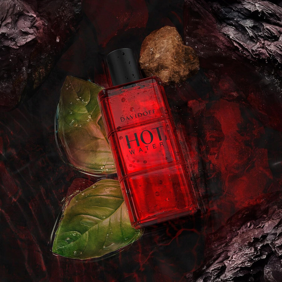 عطر هوت واتر للرجال او دو تواليت من دافيدوف 110مل - Hot Water / Davidoff EDT Spray 3.7 oz - Image 2