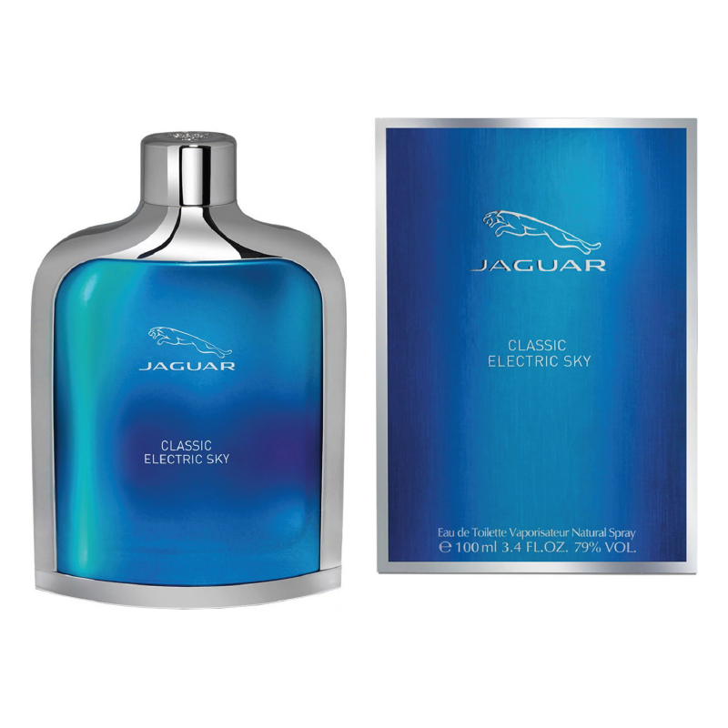 JAGUAR Men's Electric Sky EDT Spray 3.4 oz Fragrances - عطر جاكوار كلاسيك إلكتريك سكاي الرجالي أو دو تواليت 100مل - Image 3
